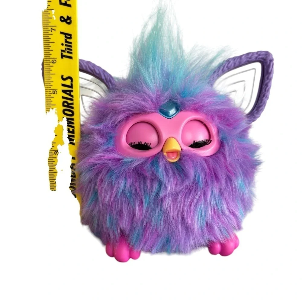 2023 Hasbro Furby Blue Purple Tie Dye  Plush Interactive Toy Tested No Box